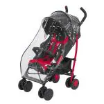 Chicco New Echo Red Stroller with Bumper Bar Scarlet
