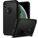 Spigen Back Cover for iPhone Xs Max (TPU; Poly Carbonate|Black)