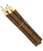 RICH ART AND CRAFT - Black Wood Handmade Eco Friendly Birthday Return Handicraft Neem Pencil (Set Of 10)