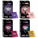 NottyBoy Value Pack 4in1, Dotted, Ultra Ribbed, OverTime, Thin Bubblegum Flavour Condoms - 40 Pieces