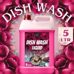 BLISS & BLUSH Dishwash Liquid 5 Liter Pink Tough Grease Removal & Natural Fragrance| Removes Odour| Easy Lather & Rinse Off