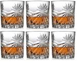 Whiskey Glass 320 ML Rocks Whisky Glass for Scotch, Vodka, Juice, Water Drinks ( Set of 6)