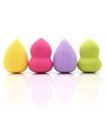 Shopfleet (4PC) Blender Sponge Silicon For Women- Face Powder & Liquid Foundation Puff Blending Sponge for Face & Neck Makeup