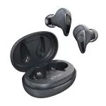 pTron Bassbuds Wave Bluetooth 5.3 Wireless Earphones, 40Hrs Playtime, ENC Calls & Deep Bass (Grey)