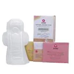 Avni Cotton Natural Sanitary Pads With Paper Disposal Bags - Medium To Heavy Flow (Set Of 12)