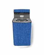 The Furnishing Tree PVC Washing Machine Cover Fully Automatic Whirlpool 7.5 kg Top Load 360 Degree Bloomwash Pro 7.5 Blue