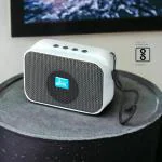 JHN SPEAKERS Bluetooth with FM Radio, USB Pen Drive Slot and Memory Card Slot, AUX Input Mode Speaker (BLACK)