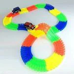 AMAFLIP Magic Race Bend Flex and LED Long Flexible Tracks, Toy Car for Kids (12 Months-15 Years) Pack of 220