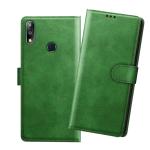 HANIRY Flip cover For Asus Zenfone Max Pro M2 flip cover / ZB631KL flip cover / X01BDA flip cover / Green