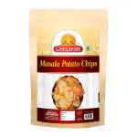 Ghotaram Red Chilli Potato Chips Spicy | Potato Chips Sprinkled Salt Masala | Aloo Chips Low Fat Masala |Party Snacks Tea Time/Papdi Aalu Chips Spicy Tangy Blended with Red Chilli-1Kg*1Pack