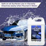 HealHerb Car Wash Shampoo 5 Liter Blue Professional Car and Bike Washing Liquid | Suits both Bucket Wash and Foam Wash
