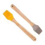 Classy Touch ,Silicone Oil basting, Pastry Brush and Spice marinating Brush for Roti