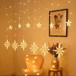 The Purple Tree Decorative Polar Star Curtain Light LED for Diwali and Christmas (2.5 m, 6+6 Star), Polar Star , Christmas Star Curtain Light, Christmas Gift, Christmas Decoration , Diwali Lights