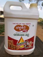 Challakere Nuts Wood Pressed Ground Nut Oil 10 liter FARMERS TO CONSUMERS | 5 liter * Pack of 2