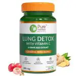 Pure Nutrition Lung Detox, Lung Cleanser for Detoxification and Immune Defence - 60 Veg Cap