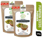 Yogan Harvest | 2 Kg | Organic Pumpkin Seeds Powder | Rich in 30% Protein | Immunity Booster