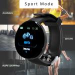 ENMORA Id118 Plus Bluetooth Smart Fitness Band Watch With Heart Rate Smartwatch J70 With Black Strap