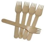 Crazy Sutra Disposable Wooden Fork (50Pc) for Lunch Dinner Functions
