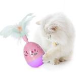 Emily Pets Interactive Rolly Polly Tumbler Cat Toy Kitten Toys Plastic Fetch Toy (Pink)