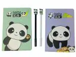 THE CUBBY CART panda stationery set / panda diary / panda pens / gift for women / stationery for kids