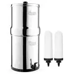 RAMA Water Filter 6 Litre Storage (12 L Total Capacity) Includes 2 Spirit Candle and Plastic Tap
