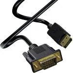 Terabyte Pvc Black 1.5 M Tv-Out Cable Display Port To Vga Male Video 1.5 Mtr.