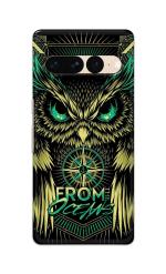 Tweakymod Printed Evil Owl Back Cover for GOOGLE PIXEL 7 PRO