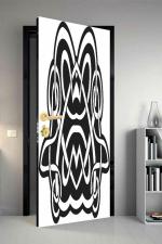 Qth Line Art Dor-0871 Design Door Sticker