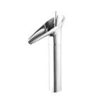 Plantex Designer Pure Brass Wash Basin Tap for Bathroom/Single Lever Hot & Cold Basin Mixer (Brass - Chrome)
