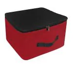 SH NASIMA Underbed Storage Bag Cloth Organizer with Zippered Closure & Handle Pack Of 1 (Red Black)