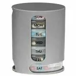 HEMIZA Pill Pro 7 Day Weekly Pill Tablet Medicine Storage Organizer Box 4 Compartments Storage Box