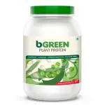 bGREEN by HealthKart Plant Protein PowderStrawberry, 1 kg, 30 Servings
