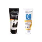 Oxyglow Herbals White Herbals Charcoal Face Wash 100 Gm And Herbals Oil Control Face Wash 100 Ml (Pack Of 2)
