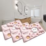 ZURU BUNCH 3D Bathroom Mat Home Bathroom Door Absorbent Floor mats, Bath Mat, Non-slip, Washable, Shower Mat, 3D Vision for Shower, Bathroom, and Toilet (Pack of 3, 40 x 60 cm)