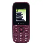 MTR Lvix L1 2320 Keypad Mobile Phone 16 MB RAM | 4.5 cm (1.77 inch) Display, 0.3MP Rear Camera Long Lasting 1000 mAh Battery (Maroon)