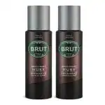 Brut Musk Deodorant Body Spray For Men, Masculine Long-Lasting Deo With Musky, 200 Ml Each (Pack Of 2)