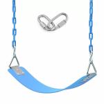 REZNOR Flexible Swing Seat Metal Tringle Hook with 60 inch Plastic Coated Chain, Blue