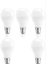 Glowing Night 9W Standard Round LED Bulb (White, Pack of 5)