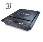 Prestige Spark 1200 W Induction Cooktop(Unique Dual Heat Sensors, Power Saving Technology, Indian Menu Options, Black)