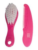 Mee Mee Soft Grip Brush and Comb Set (Pink)