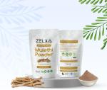 ZELXA HERBAL 100% Natural Pure Mulethi Powder For Skin & Hair | Yashimadhu | Liquorice Powder For Eating | Pure Mulethi Powder For Face, Body, Skin Whitening, & Hair - (100 Gm)