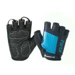 BURNLAB Flex Gym Gloves for Men and Women - Ideal for Weightlifting, Cycling, Crossfit, Offers Good Grip and Soft Padding (Force Blue & Black, Medium)