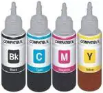 ANG Refill Ink for Use in Canon Pixma Ink Tank G 3000 Multi-Function Printer - 100 ML Each Bottle Tri-Color Ink Cartridge