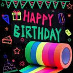 Hasthip Multicolor Linen, Cotton Self Adhesive Fluorescent Uv Reflected Blacklight In The Dark