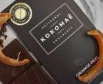 kokomae belgian pure couverture premium dark chocolate bar with premium candid orange peel