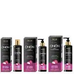 WON AYURVEDA Onion Hair Oil, Onion Hair Conditioner & Onion Hair Shampoo For Hair Growth| Best Hair Care- Pack of 3