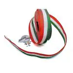 CRAFT WAFT CLOUDED HOBBIES India Tri Color 1 Inch Ribbon for Decoration Border Craft Saffron White Green