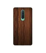 Casotec Brown Wooden Texture Design 3D Printed Hard Back Case Cover for OnePlus 8