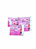 SANPAD Bio Degradable Sanitary Pad - Ultra (Pack of 8) With LIORA Tissue (50 Pulls)