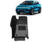 Kingsway 7D Car Floor Foot Tray Mats for BYD ATTO 3, 2022 Onwards Model, 100% Waterproof Washable, Black, Made with Top-Notch PVC Material, Complete Set of 3 Piece